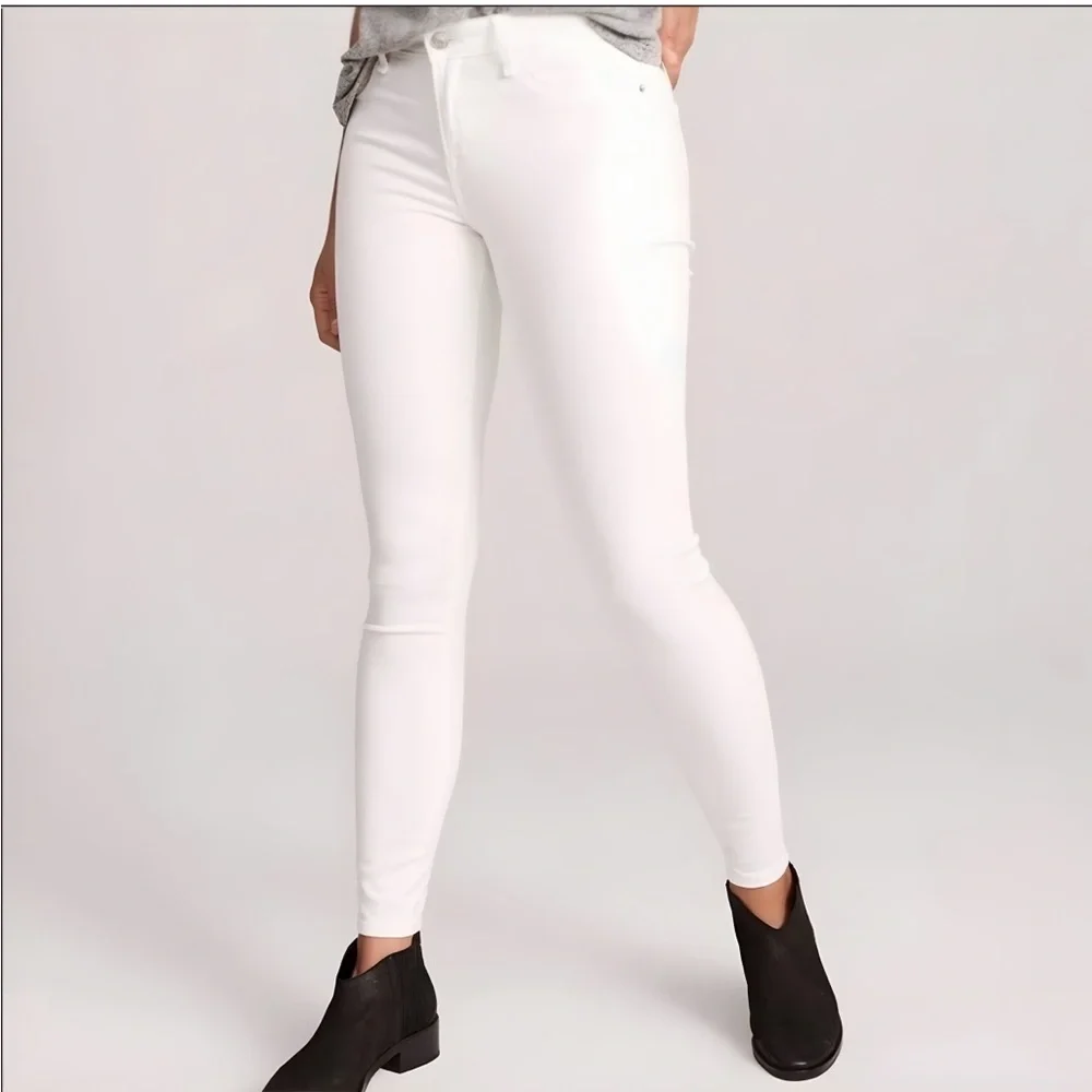 Abercrombie and Fitch Harper Low Rise Super Skinny Jeans | White | 25 / 0 - Picture 8 of 9